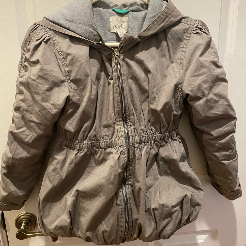 Peek Army Green Girls Jacket